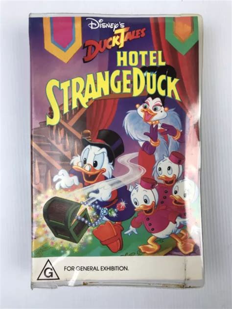 2x Ducktales Vhs Videotapes 1x Clamshell Case Hotel Strangeduck Duck