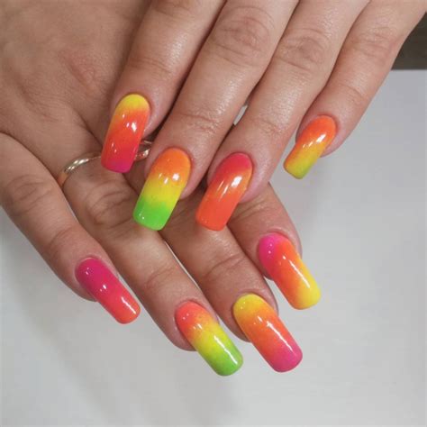 Acrylic Nail Designs Rainbow Daily Nail Art And Design