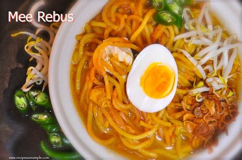 Mee Rebus Curried Noodles In Sweet Potato Based Gravy