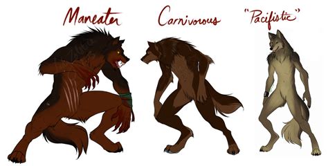 Werewolf Comparisons By Ladyzolstice On Deviantart