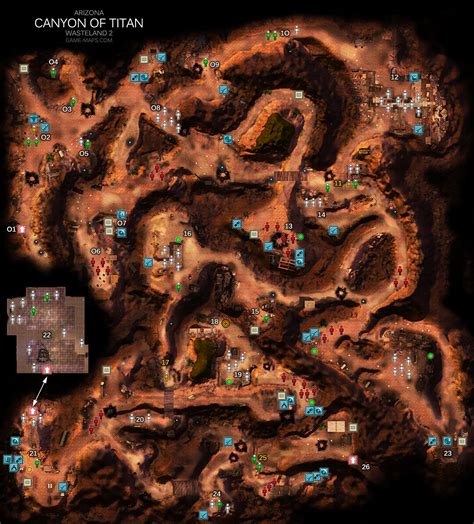 31 Wasteland 2 Arizona Map Maps Database Source