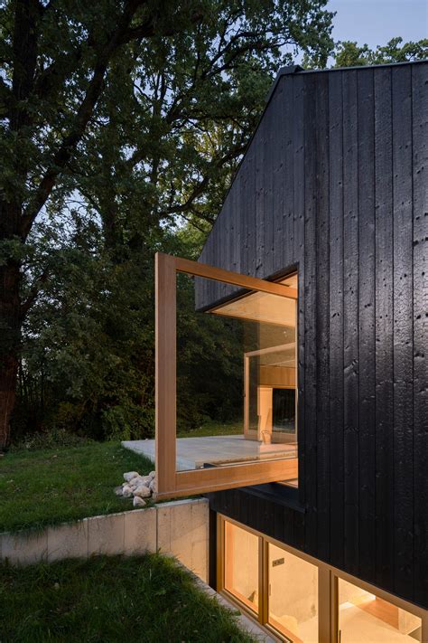 Buero Wagner Uses Charred Timber To Clad The Black House In Germany