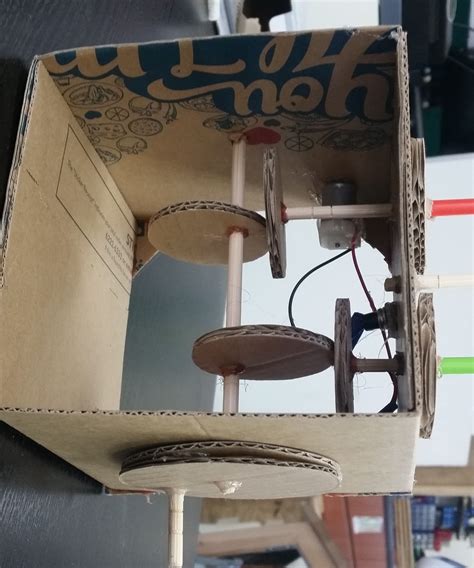 Easy Cardboard Automata Toy With A Motor 7 Steps With Pictures