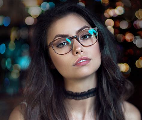 Brunette Girl With Glasses Telegraph