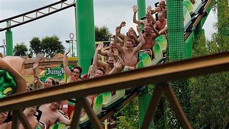 Southend Parks Naked Rollercoaster Record Attempt Bbc News