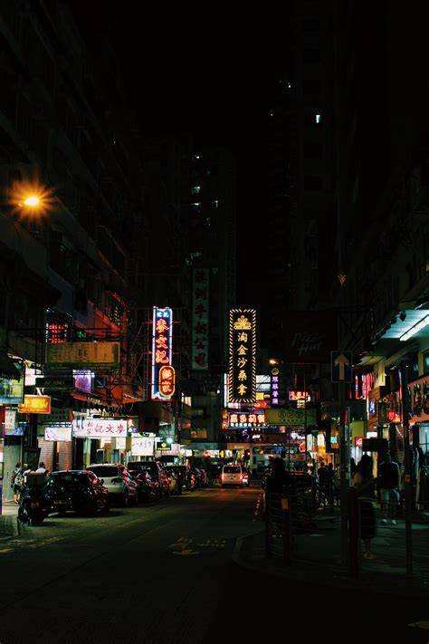 Hong Kong Streets At Night Street Photography Street Photography
