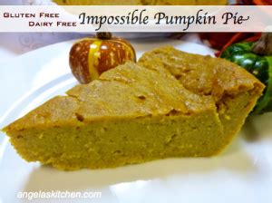 Gluten Free Dairy Free Impossible Pumpkin Pie Angela S Kitchen