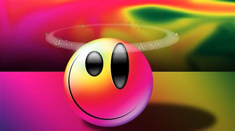 Pink Yellow Smiley Ball Hd Trippy Wallpapers Hd Wallpapers Id 50145