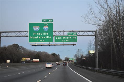 Interstate 85 North Charlotte Mecklenburg County Aaroads North