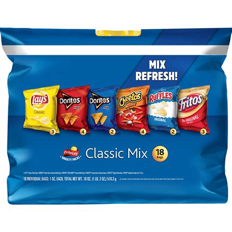 Frito Lay Classic Mix Variety Pack 18 Count