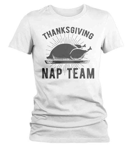Womens Funny Thanksgiving T Shirt Nap Team Shirt Turkey T Etsy