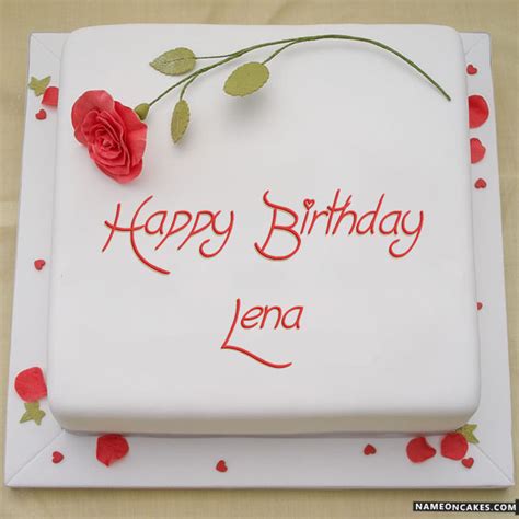 Happy Birthday Lena Cake Images