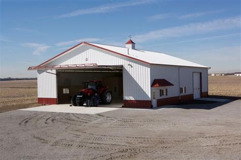 Morton Farm Building In Cedar Lake In Metal Farm Buildings Shop