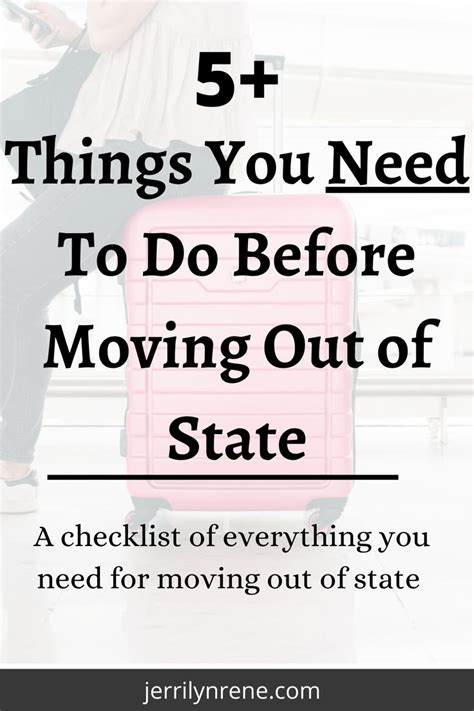Moving Out Of State Checklist First Apartment Checklist Apartment