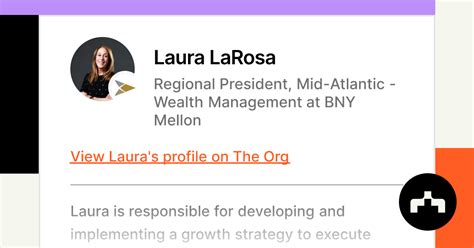Laura Larosa Regional President Mid Atlantic Wealth Management At
