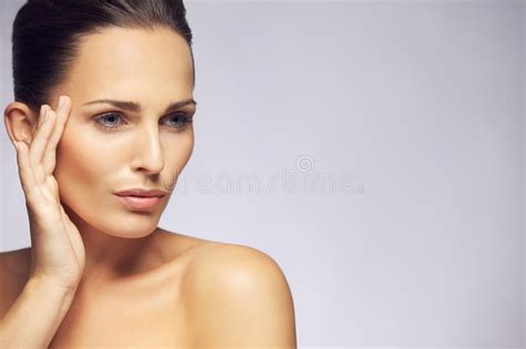 Beautiful Woman With Clean Skin Stock Photo Image Of Clear Female