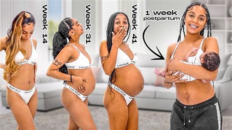 Pregnancy Transformation Week By Week Youtube