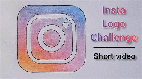 How To Draw Instagram Logo App Icon Challenge Instagram Drawing