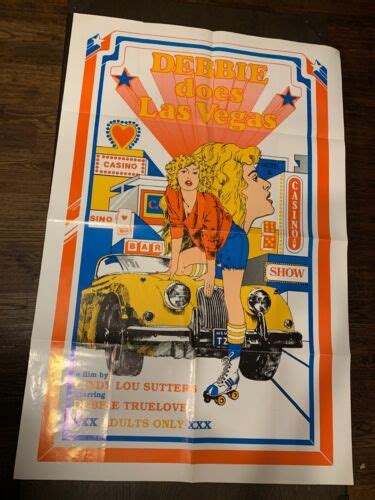 Debbie Does Las Vegas Adult X Rated One Sheet Poster 1982 27 X41 Ebay