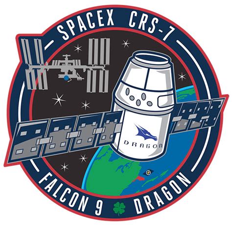 The current status of the logo is active, which means the logo is currently in use. SpaceX CRS-7 patch: Seventh ISS resupply flight ...