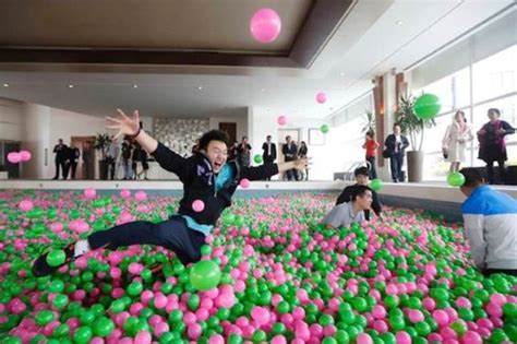 Adult Fun In Worlds Largest Ball Pit Because