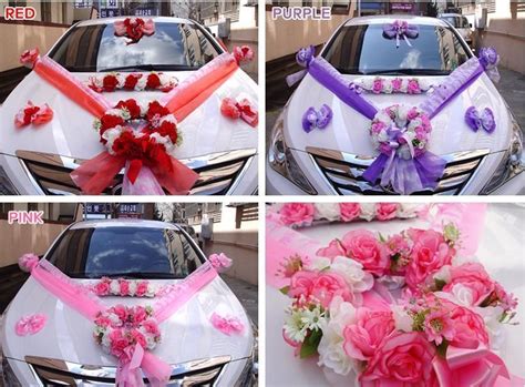 Black white and pink wedding palette source images marthastewart. DIY Wedding Car Decorations Kit Bridal Car Supplies ...