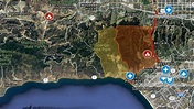 Maps: Evacuation areas for the Getty fire in the Brentwood, Pacific ...