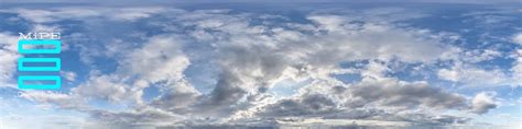Skydome Hdr 360 Panorama Blue Clouded Sky By Michalpetrik