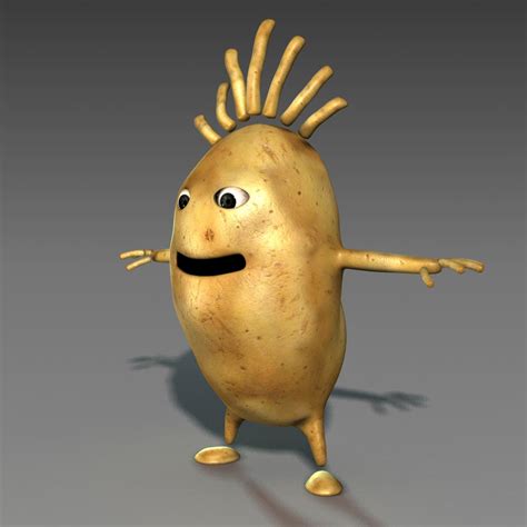 3ds Max Character Cartoon Style Potato