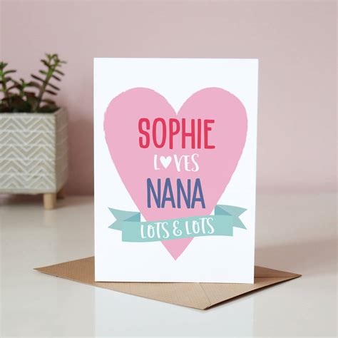 Personalised Loves Granny Card By Sarah Catherine
