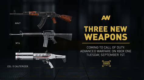 Call Of Duty Advanced Warfare Getting Ak47 M16 More On September 1