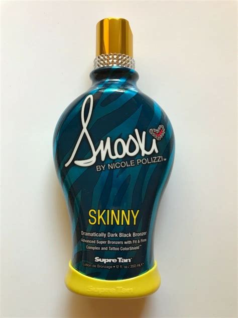 Supre Snooki Skinny Ultra Dark Black Bronzer Indoor Tanning Lotion 84