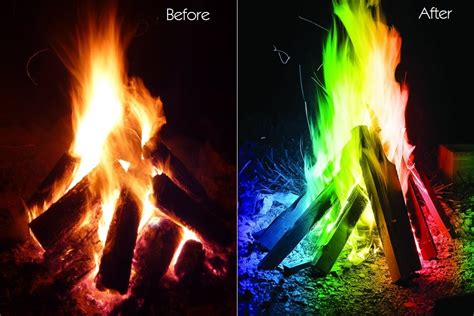 Mystical Fire Campfire Colorful Flames Bonjourlife