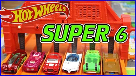 Hot Wheels Super 6 Lane Raceway Unboxing And Play Toy Race Car Video