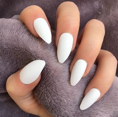 Kiss new york professional cover+care pressed powder almond. White Matte Almond - Doobys Nails