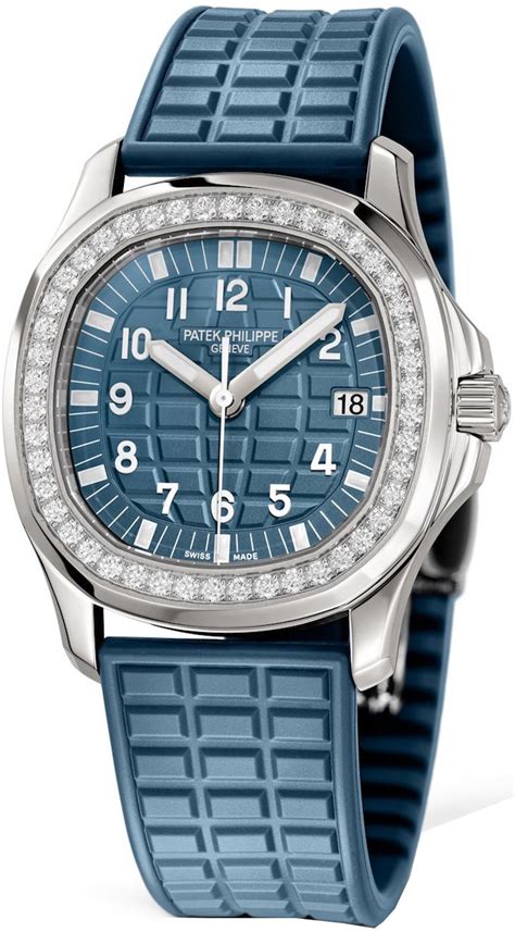 The patek philippe aquanaut, launched in 1997, is a model of casual elegance that combines technical perfection with uncompromising performance and imaginative creativity in design. Patek Philippe Aquanaut Quartz Ladies Watch Model: 5067A-025