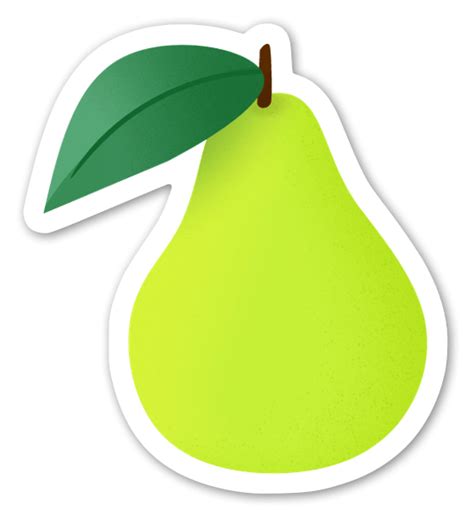 Buy Pear Die Cut Stickers Stickerapp