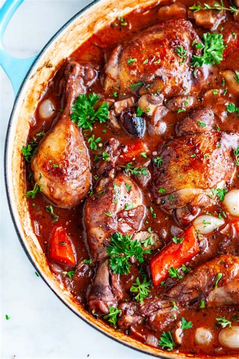 Make these traditional french favorites with our healthier julia child recipes. Julia Child's Coq au Vin | Recipe | Coq au vin, Easy ...