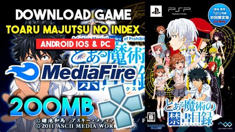 Download Game Toaru Majutsu No Index English Patched Psp Rom Iso Youtube