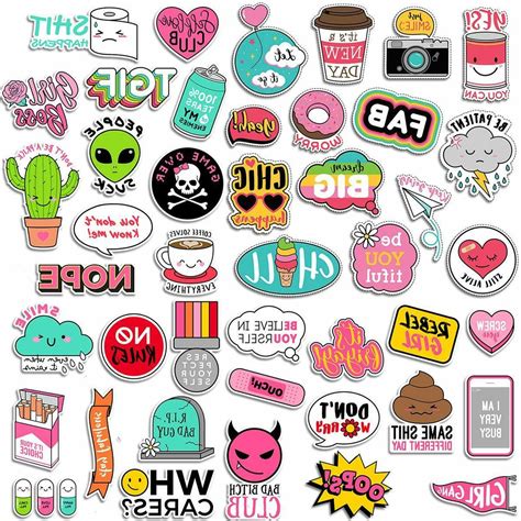 44 PCS Hydro Flask Stickers for Teens