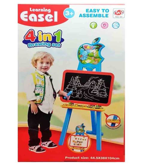 darling multicolor plastic toys 4 in 1 learning easel set buy darling multicolor plastic toys