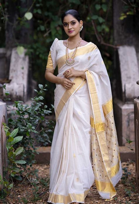 Customized Ready To Wear Onam Saree Kerala Kasvu Tissue Finland Lupon