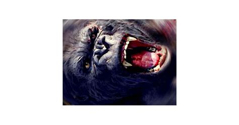Screaming Gorilla Postcard