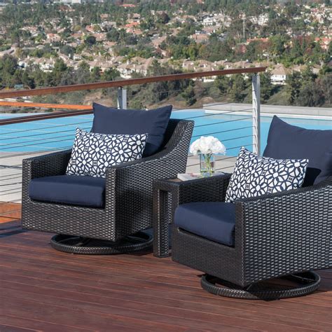 Or a gazebo at the center of your patio? Three Posts Northridge 2 Piece Swivel Patio Chair with ...