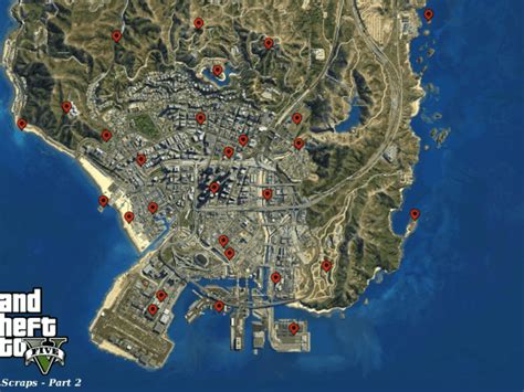 Gta 5 Letter Scraps Locations Map