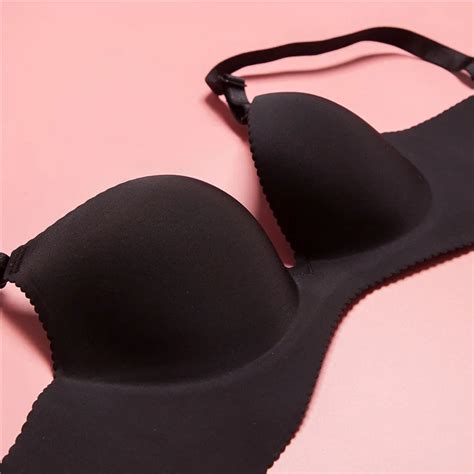 Push Up Bra Seamless Chip Wireless Top Lingerie Bras For Women Black Candy Color Wire Free