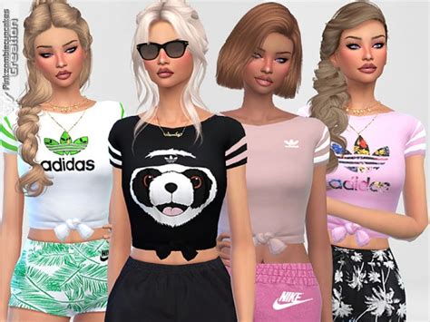 The Sims Resource Sporty Tees Collection 05 By Pinkzombiecupcakes