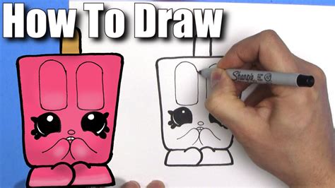 For example, if you want to draw a car. How To Draw a Cute Cartoon Popsicool Shopkin- EASY Chibi ...