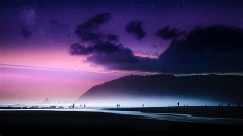 1920x1080 Dreamy Beach Sky Island Ocean Evening Laptop Full Hd 1080p