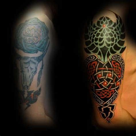This is the sort of thing your tattooist will be. 60 Tattoo Cover Up Ideas For Men - Before And After Designs